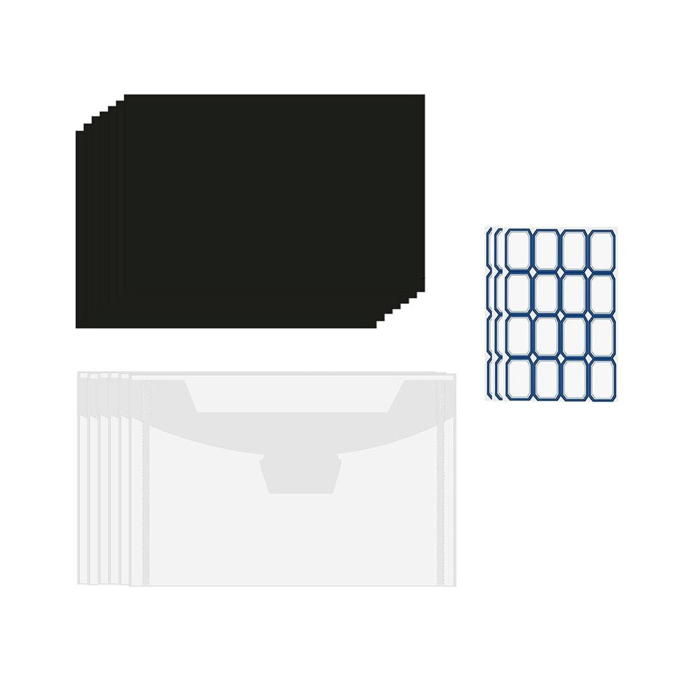 Melitt 40 Pcs Die Storage Pockets And Magnet, 0.5Mm Thick