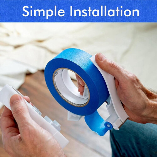Masking Tape Dispenser, Easy to Grip Rounded Handl