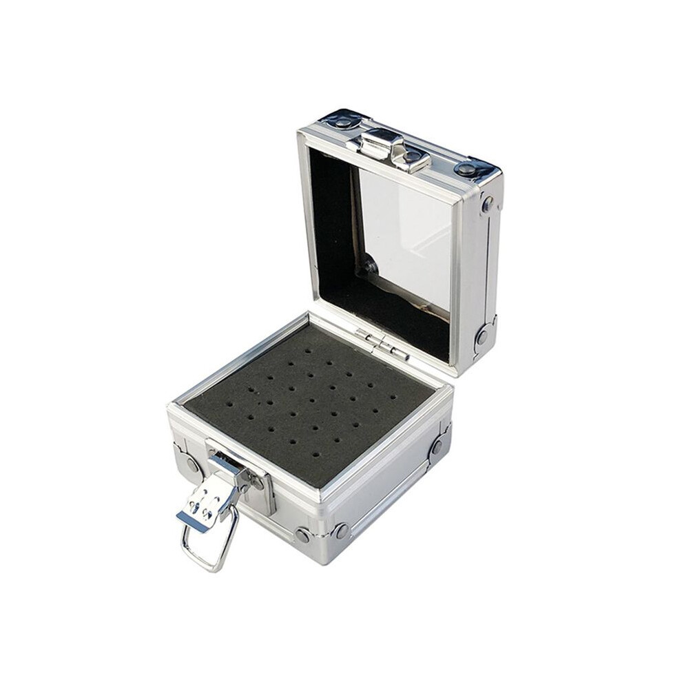 Melitt 25 Holes Nail Drill Grinding Bit Holder Box Displa