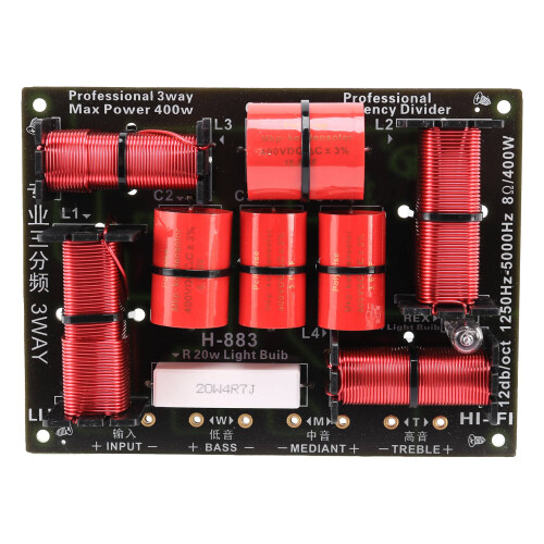 400W 3 Way Crossover Divider Hifi Tweeter Woofer S