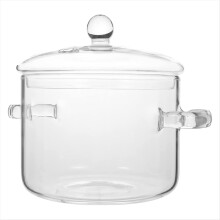 Glass Saucepan with Cover,Stovetop Cooking Pot Lid