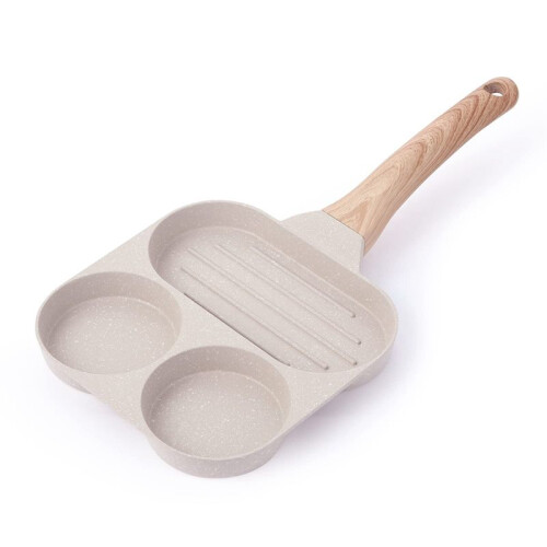 Egg Pan Nonstick, Frying Skillet, 3-In-1 Breakfast
