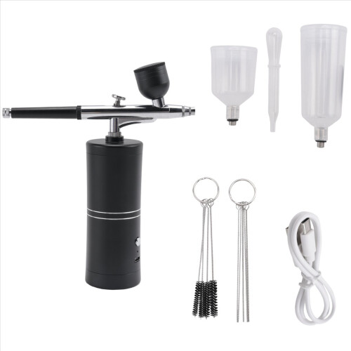 Airbrush Kit with Compressor Rechargeable Cordless