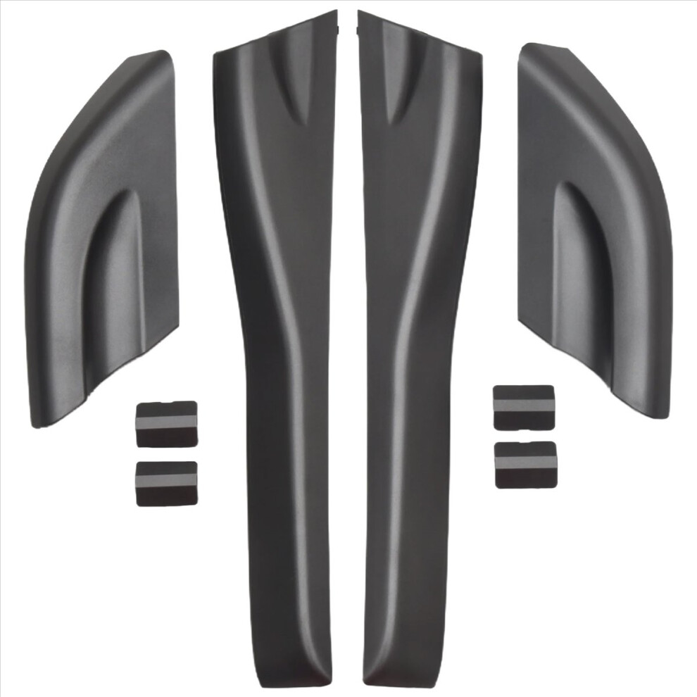 4Pcs Roof Rails Rack End Cover Shell For 2004 -200 Black 4851707625067