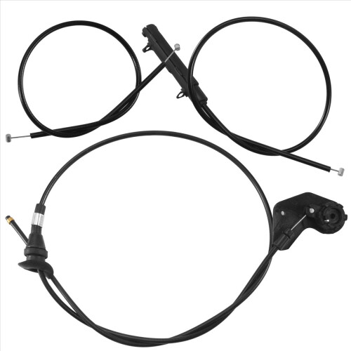 3PCS Engine Bowden Cable Hood Release Wire for- E3 1