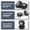2 Sets of Luggage Suitcase Replacement Wheels Axle 8