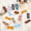 50PCS PU Leather Label Handmade Tag Faux Embossed 5