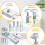 Bifold Door Hardware Kit, 2 Pack Repair Replacemen 3