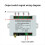 AC100-240V Wireless 4CH Remote Controller LED Ligh 4