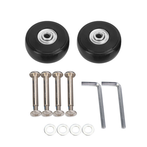 2 Sets of Luggage Suitcase Replacement Wheels Axle