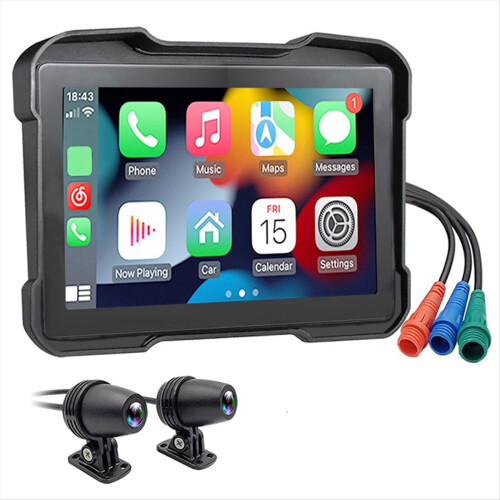 Motorcycle DVR Dash Cam Portable 5 Inch Wireless C 1
