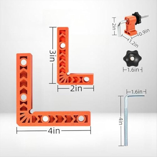 90 Degree Clamp, Positioning Squares, Right Angle 2
