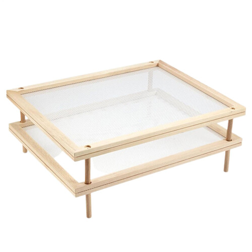 Stackable Pasta Drying Rack Removable Mesh Drying Tower Double Layer Space Saving Herbs And Pasta Drying Rack