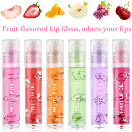 6 Pcs Hydrating Lip Oil Set, 1