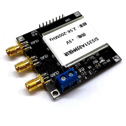 Precision Clock Signal Generator Module 2.5K200MHz I2C Compatible Shielding Cover 2