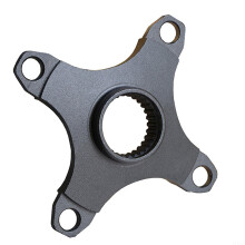 BCD104 Chainring Adapter for Mid Drive Motor, Aluminum Alloy FourClaw Mount for EBike