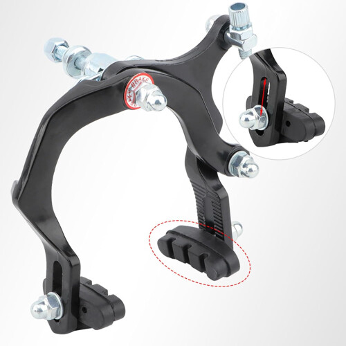 Long Arm Bicycles Brake Caliper Lightweight RustResistant Front and Rear Black 2