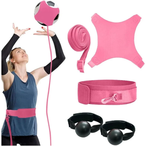 Volleyball Training Equipment Elasticity Kit Adjustable Spike Trainer Black 2
