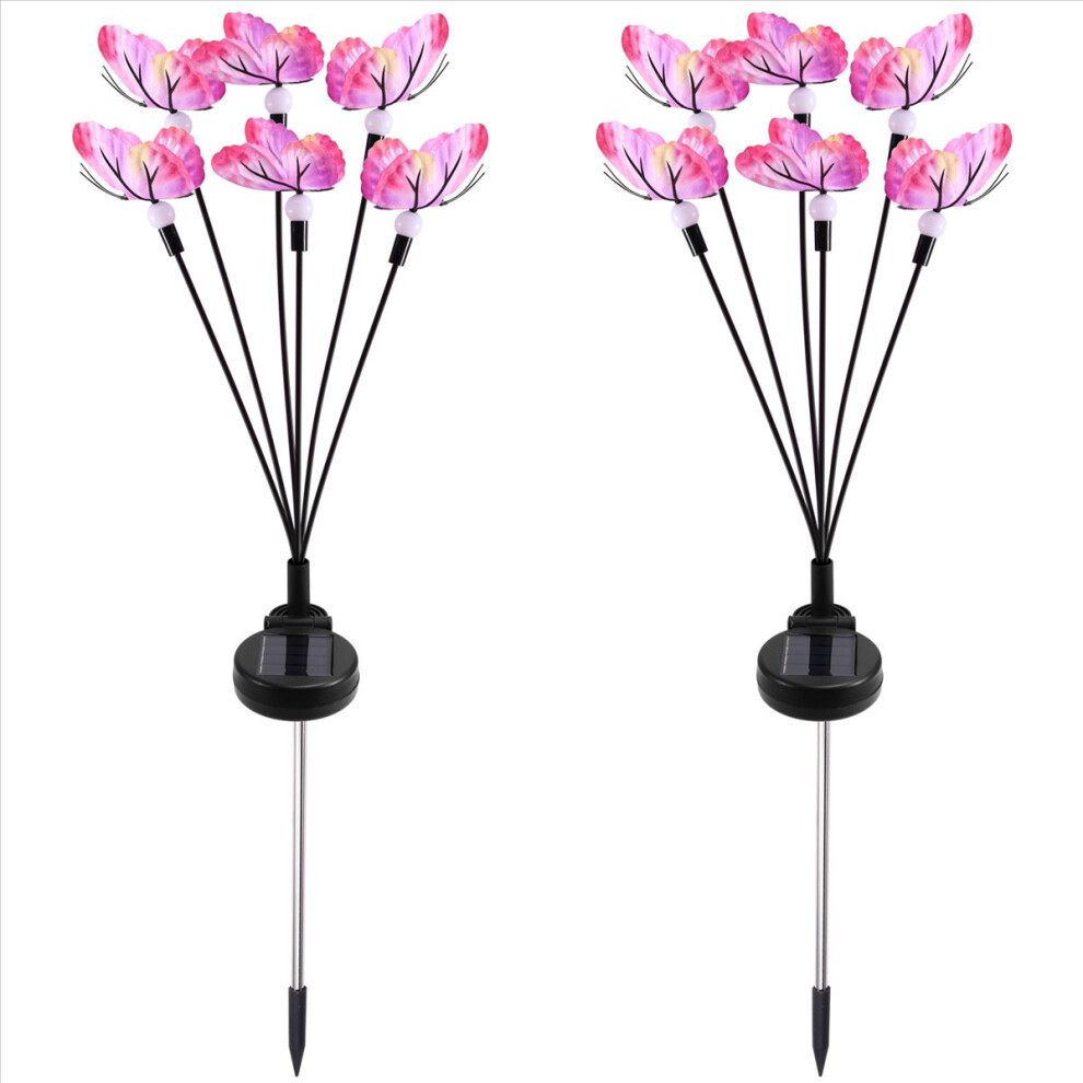 Solar Butterfly Firefly Lights Led Outdoor Waterpr 4851707630122