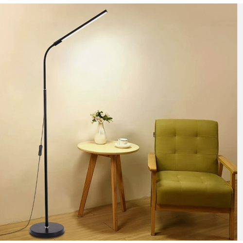 12W LED Floor Lamp 360° Adjustabe Standing Light Reading Eyelash Gooseneck Light 1