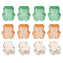 Stilvolle herzförmige Schalen, wiederverwendbare Alternative zu Einweg-Papier-Muffinformen, geeignet für Eierkuchen, Muffins und gefrorene