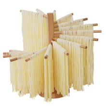 Pasta Drying Rack, Collapsible Wooden Noodle Rack For Homemade Spaghetti, Quick Setup For Home Kitchen