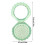 Cute Shell Design Foldable Hair Brush Mirror Combo For-Blue 4