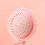Cute Shell Design Foldable Hair Brush Mirror Combo For-Blue 3