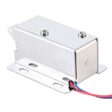 Solenoid Lock for Drawer Security, Electric Cabinet Latch with Quick Unlock Response, Adjustable Mounting for Doors and Boxes, Low Power Consumption D