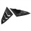 For 2016-2021 Sedan Rear Side Vent Quarter Window 4