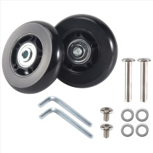 2 Set Luggage Suitcase Replacement Wheels Axles Ru