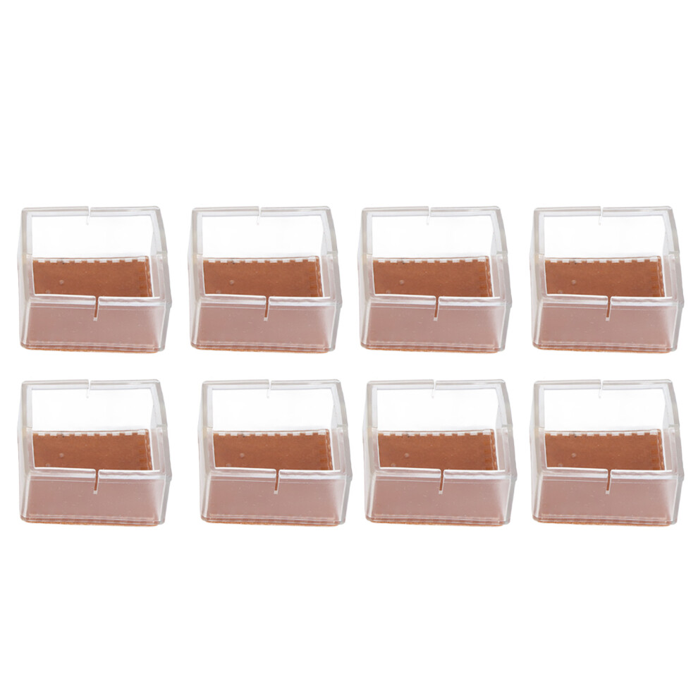 Chair Feet Caps With Felt Pads Floor Protectors For Wood Surfaces, Silicone Furniture Leg Tips That Reduce Noise And Prevent Scratching Damage 9198585869417