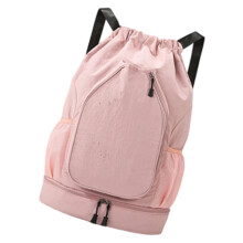 Water Resistant Gym Bag Spacious Interior Backpack For-Pink