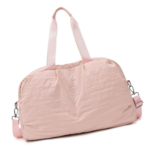 Large Travel Duffle Bag Features Wet Dry Compartment-Pink