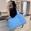 Large Travel Duffle Bag Features Wet Dry Compartment-Pink 5