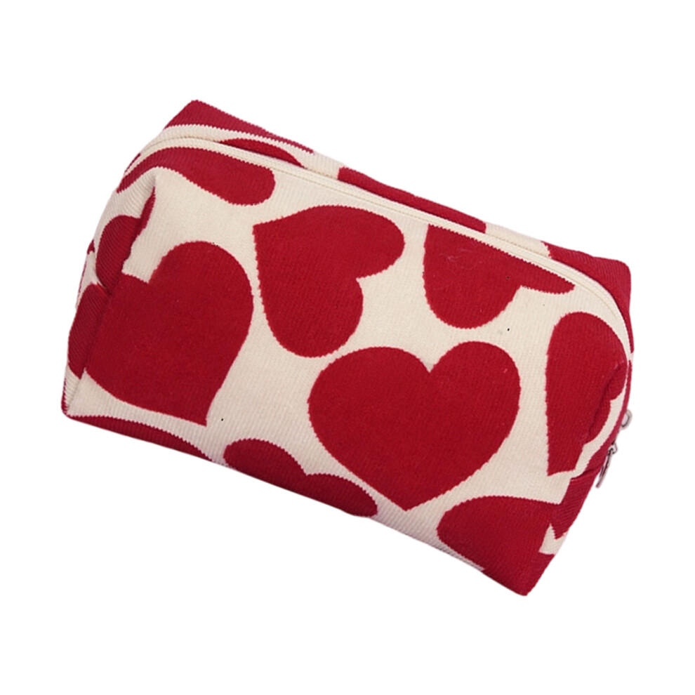 Heart Shaped Makeup Bag Large Capacity Cosmetic Bag-star anise