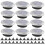12 Pack Solar Lights Outdoor Garden 8 LED Disk IP6 3