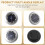 12 Pack Solar Lights Outdoor Garden 8 LED Disk IP6 6