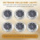 12 Pack Solar Lights Outdoor Garden 8 LED Disk IP6 5