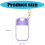 Silicone Sleeve For 30ml Perfumes Bottles Shockproof-Purple 3