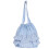 Women Bag Ruffle Plaids Armpit Bag Large Capacity-Light blue 1