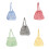 Women Bag Ruffle Plaids Armpit Bag Large Capacity-Light blue 3