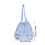 Women Bag Ruffle Plaids Armpit Bag Large Capacity-Light blue 5