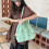 Women Bag Ruffle Plaids Armpit Bag Large Capacity-Light blue 4