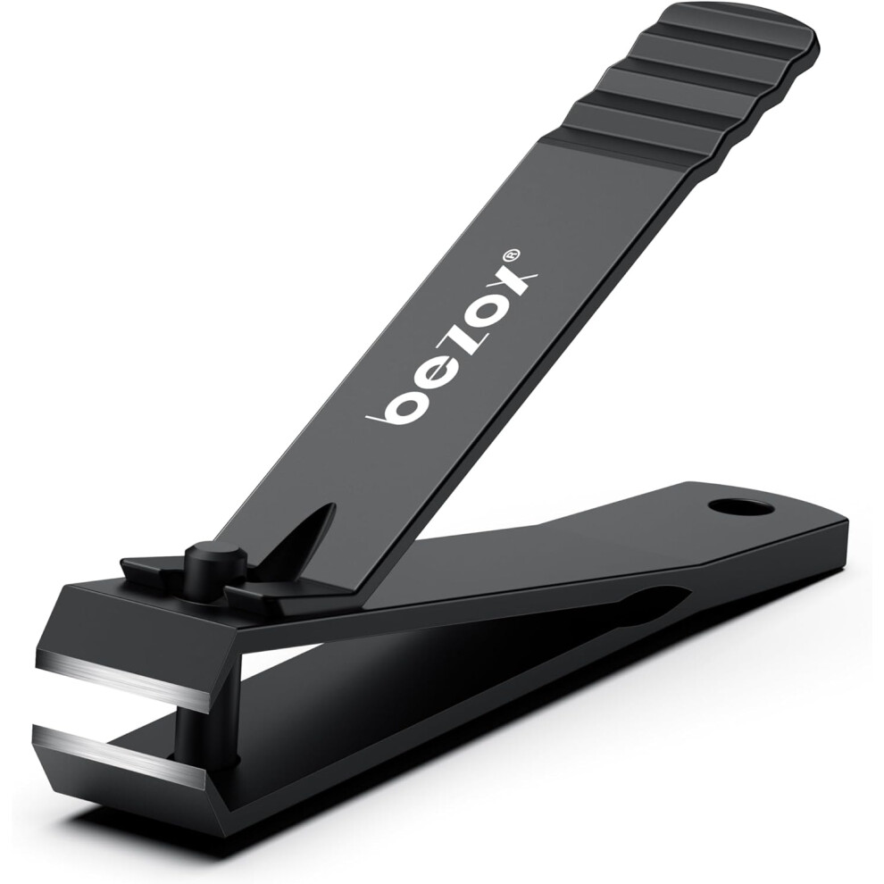 BEZOX Heavy Duty Straight Blade Nail Clippers for Thick Toenails