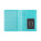 Practical PU Leather Passport Wallet Elegant Embossed-Lake blue 1