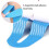 Athletic Tape for Knee Stability & Support Pre cut-Light blue 6