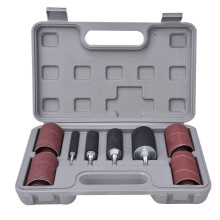 Sanding Drum Sleeve Kit | 80 & 120 Grit Sleeves For Wood Metal Plastic Polishing | 4 Sizes Rubber Drum Set Storage Box