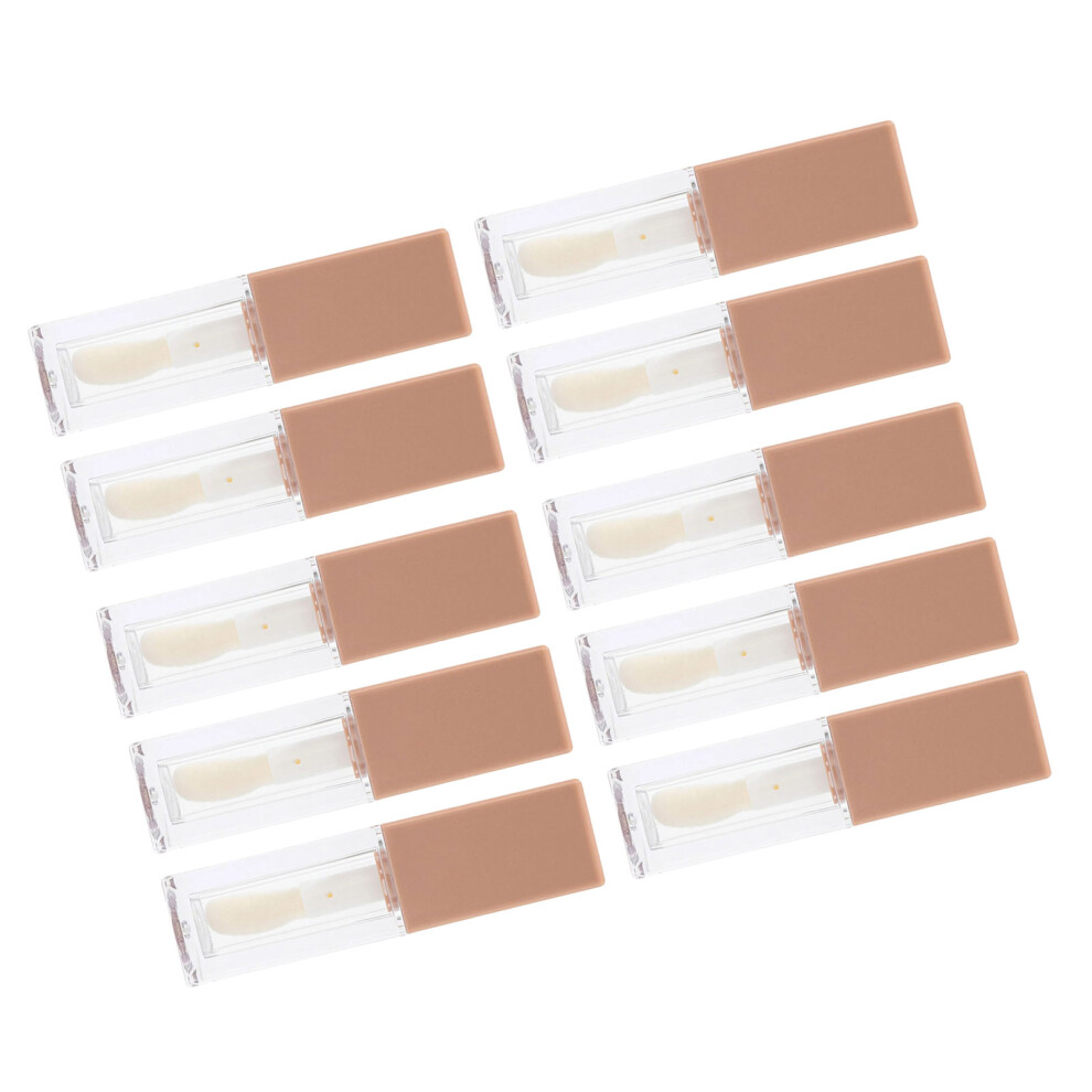 Empty Lip Gloss Tubes Refillable Lip Balm Tubes-Coffee color