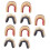Copper Alloy Clamps String Nocking Points Clips For Recurve And Compound Bows 10 Pack RustResistant Lightweight 1